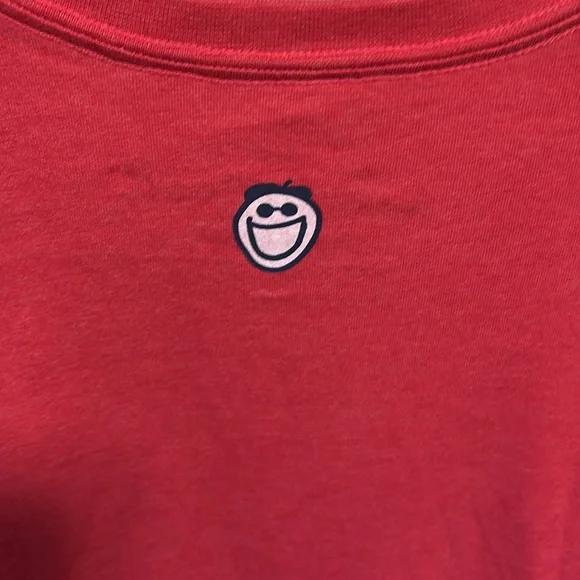 Life Is Good Vintage Red Snowman Long Sleeve Tee Size Small - Picture 7 of 9